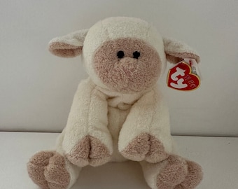 Ty Pluffies Collection “Bashfully” the Adorable Lamb  RARE (11 inch)