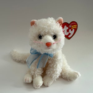 Ty Beanie Baby “Muff” the White Cat (6 inch)