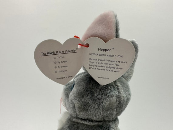 Ty Beanie Baby “hopper” the Easter Bunny! (7 Inch) - Etsy