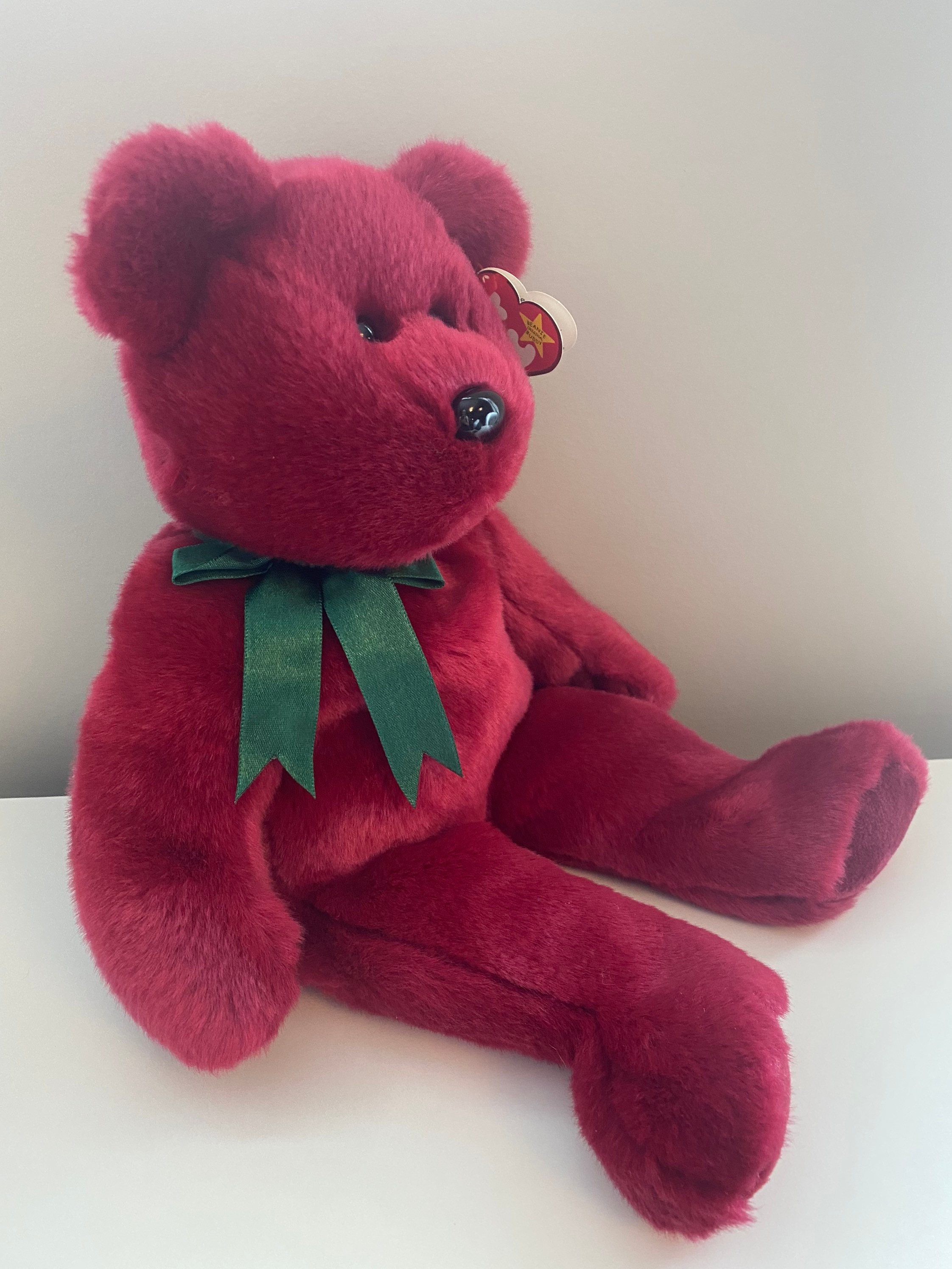 TY CRANBERRY the TEDDY BEAR BEANIE BUDDY MINT with MINT TAGS 