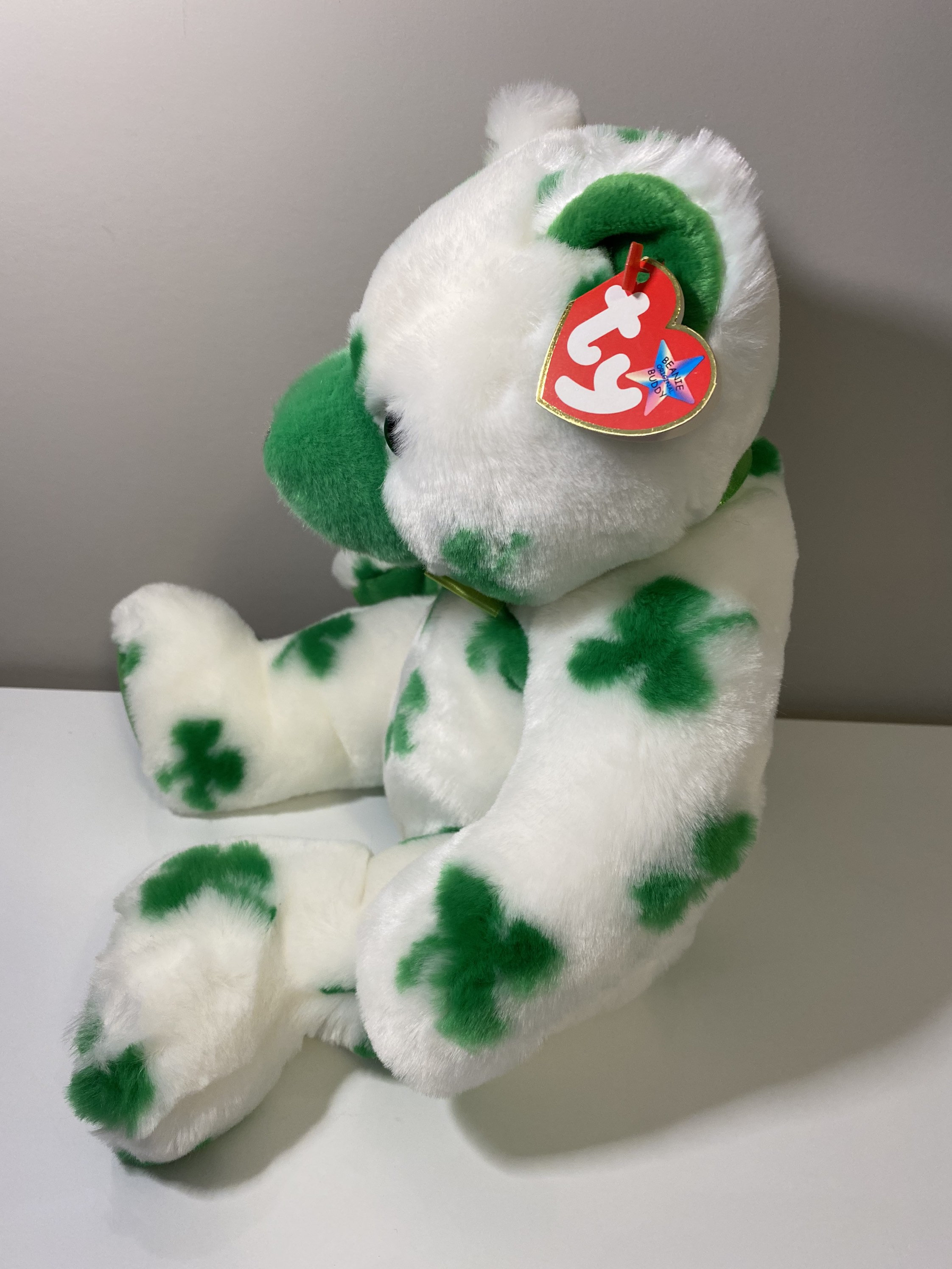 TY Beanie Buddy Clover the Irish Bear Big Version 13.5 Etsy