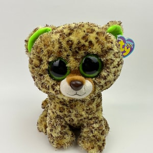 &quot;Ty Beanie Boo &quot;&quot;Speckles&quot;&quot; der Leopard, Original lila Tag (22 cm)&quot;