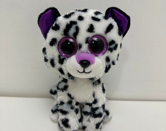 Ty Beanie Boo “Violet” the Purple Leopard - Claire’s Exclusive - No Hang Tag (6 inch)