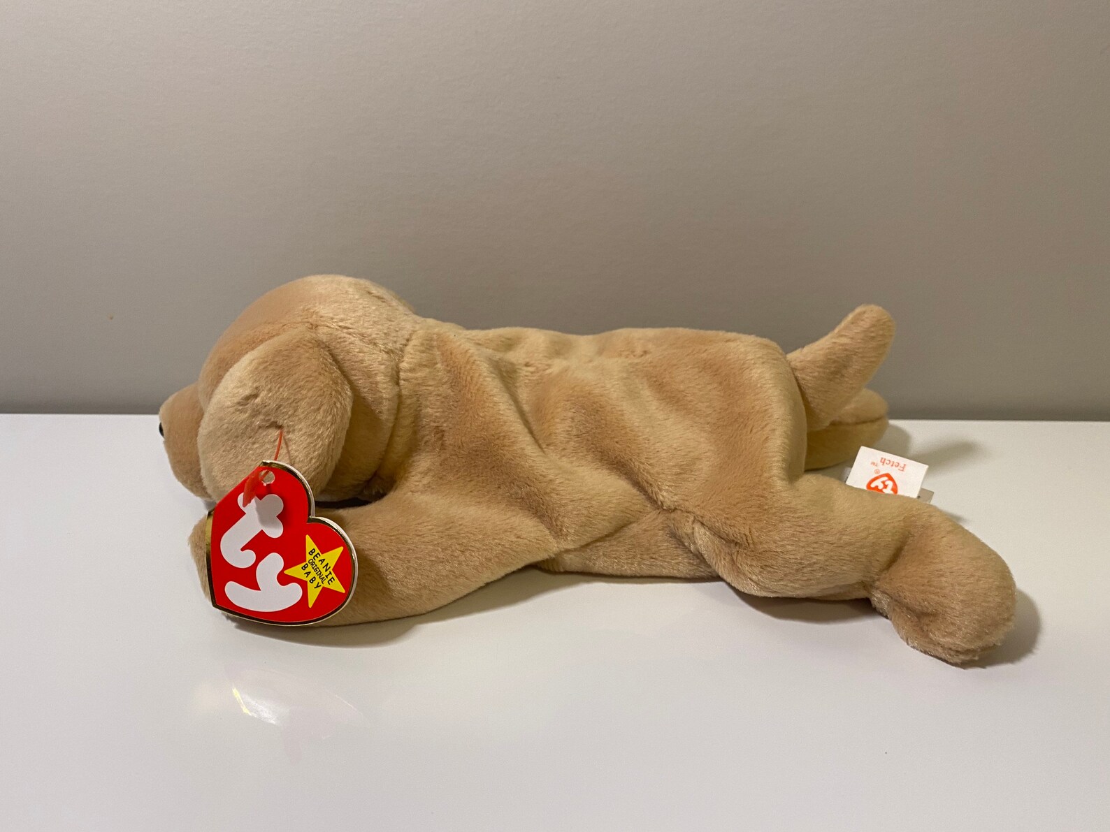 TY Beanie Baby Fetch the Yellow Lab Dog Plush 8.5 inch Etsy