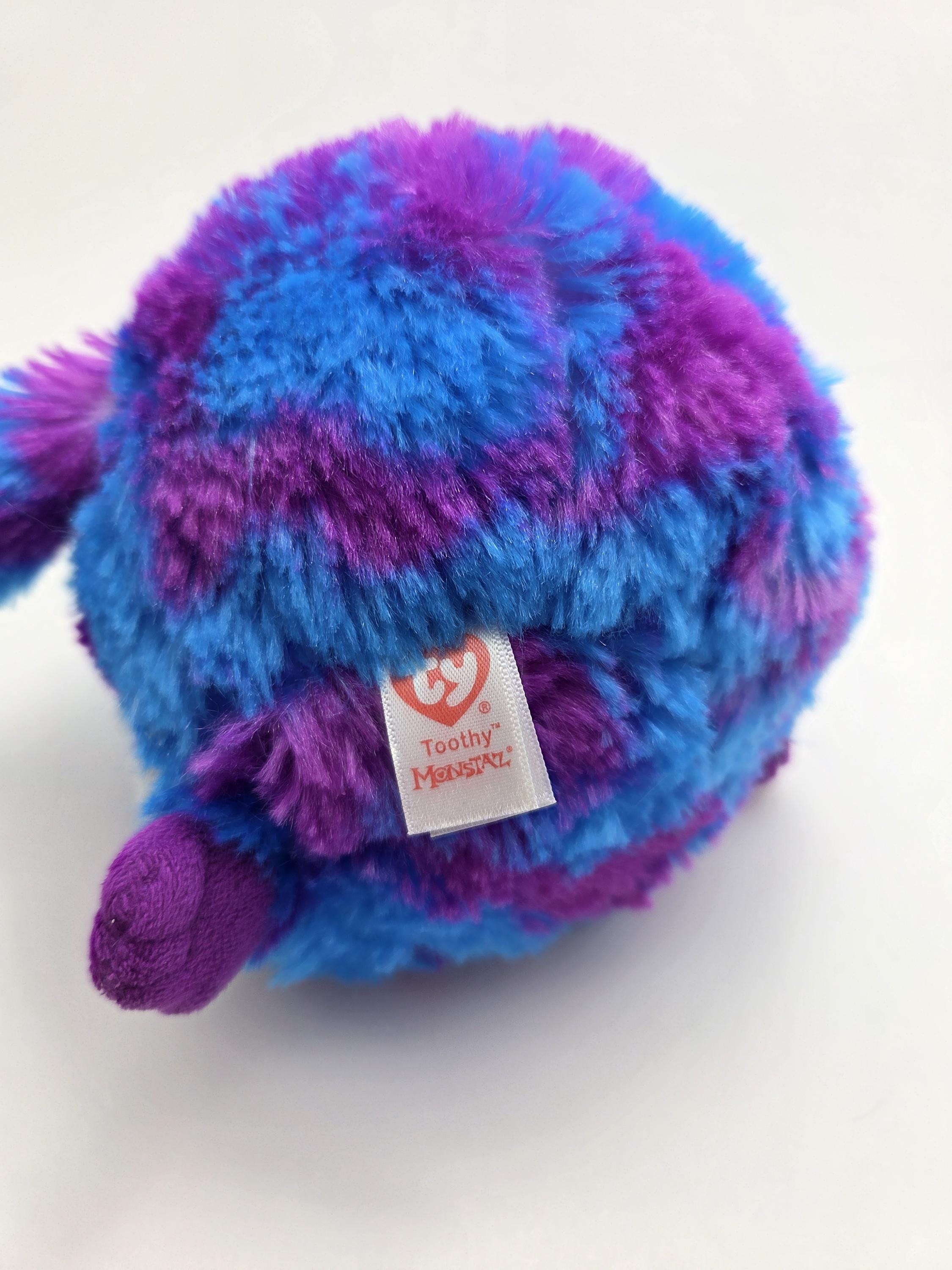 Ty Monstaz “toothy” the Round Monster Plush (small 5 Inch Version