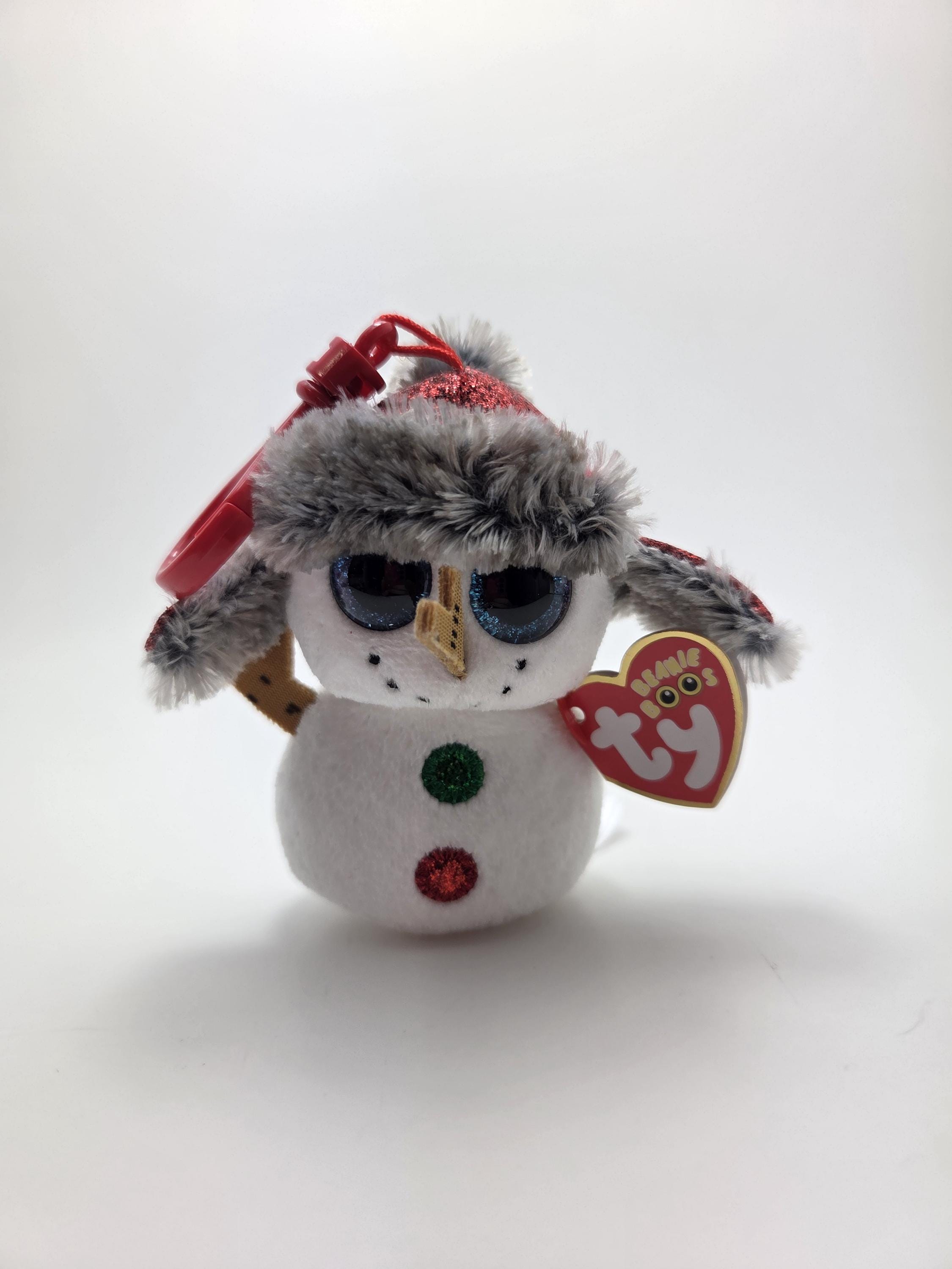 TY Beanie Boo Key Clip “buttons” the Snowman *small* (3 Inch) - Etsy