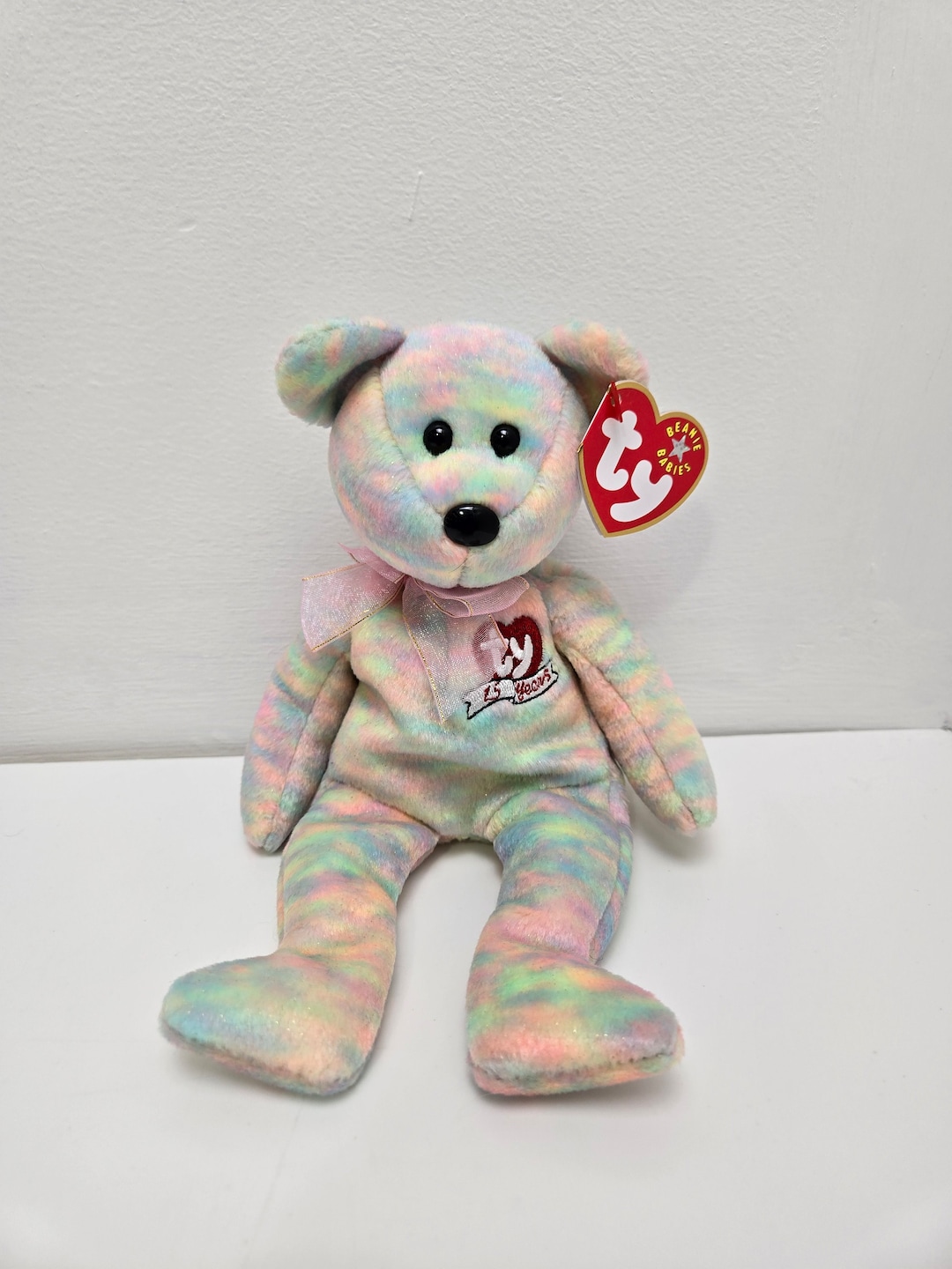 Ty ビーニーベイビー「セレブレイト」タイダイベア - 15周年記念