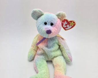 Ty Beanie Baby  “Groovy” the Tie Dye Bear Plush - Colours Vary! (8.5 inch)