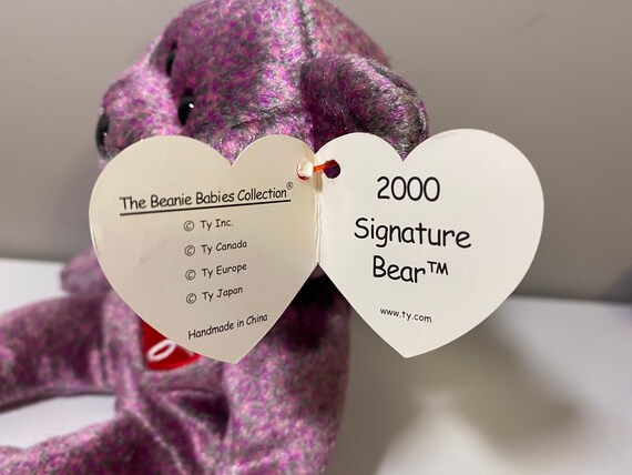 Ty beanie baby 2000 signature bear deals