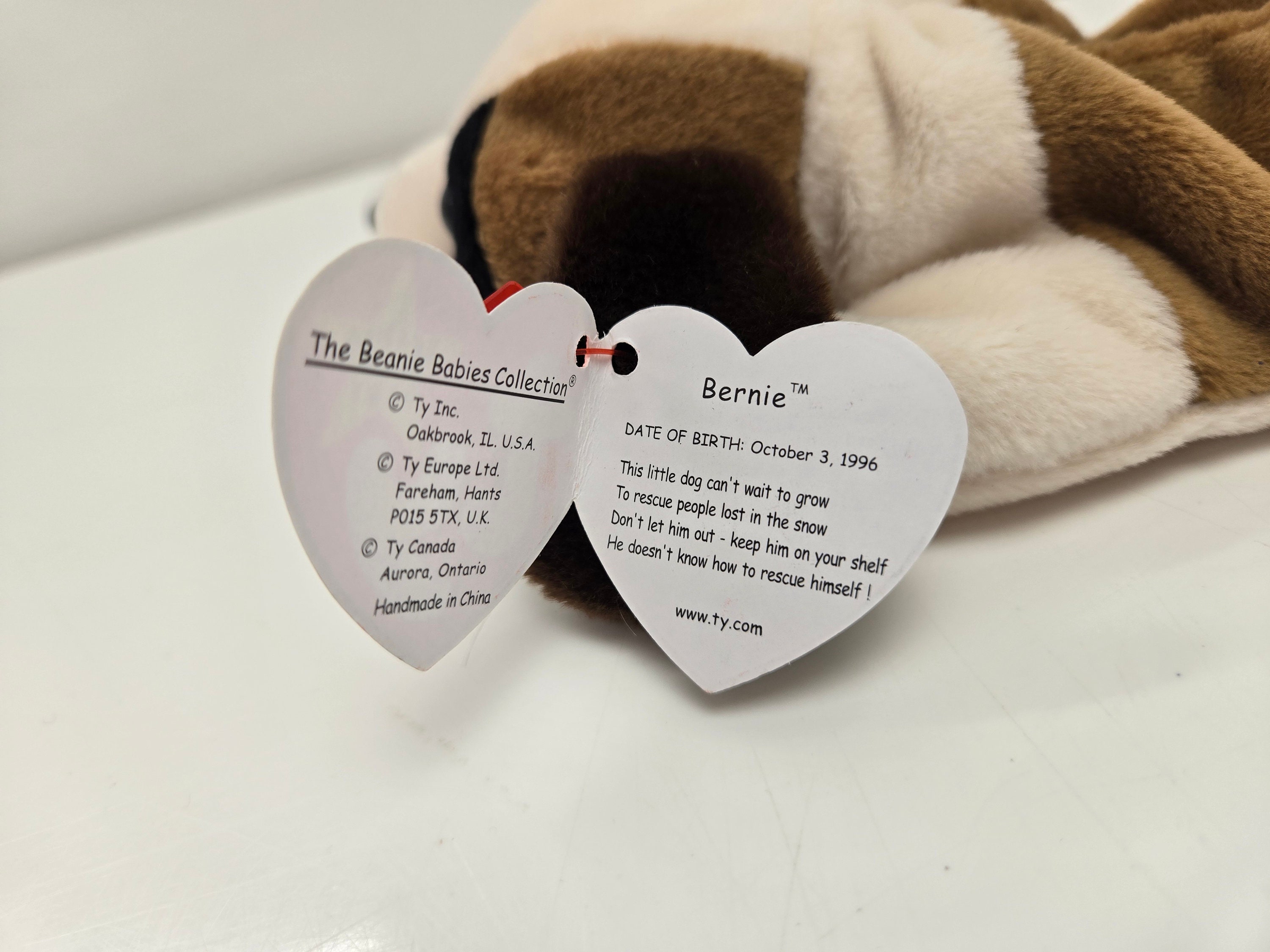 Bernie the dog beanie baby clearance