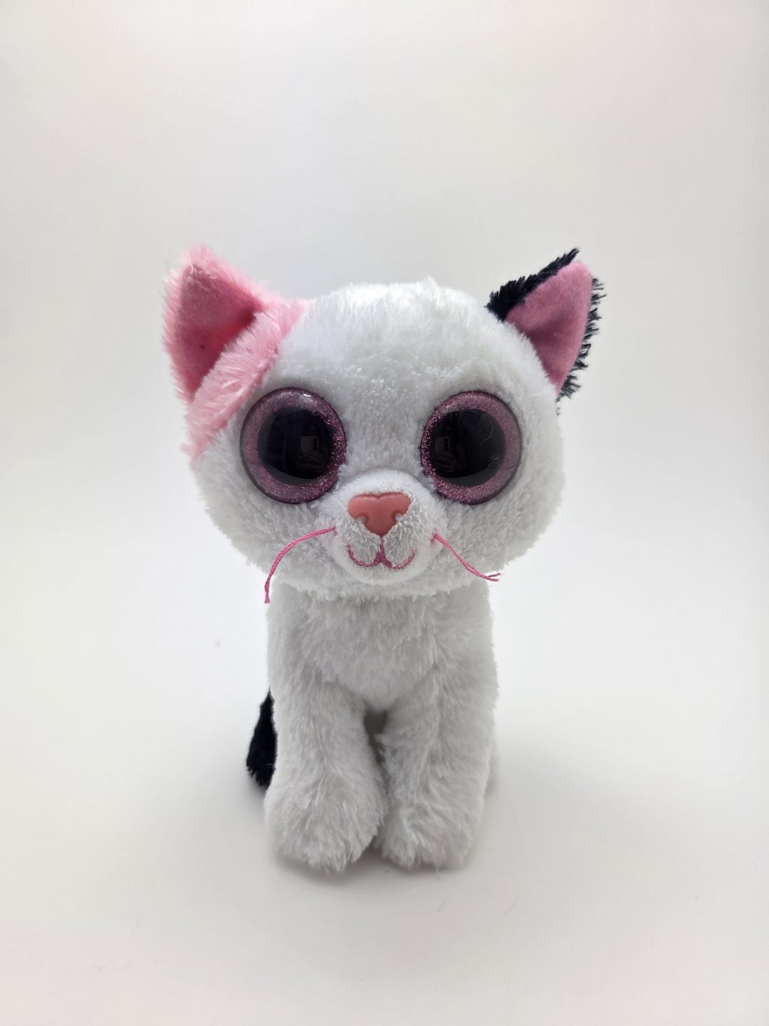 Ty Beanie Boo “muffin” the Pink and White Cat - No Hang Tag
