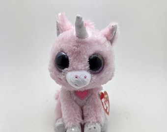 Ty Beanie Boo "Snookie" de roze eenhoorn (6 inch)
