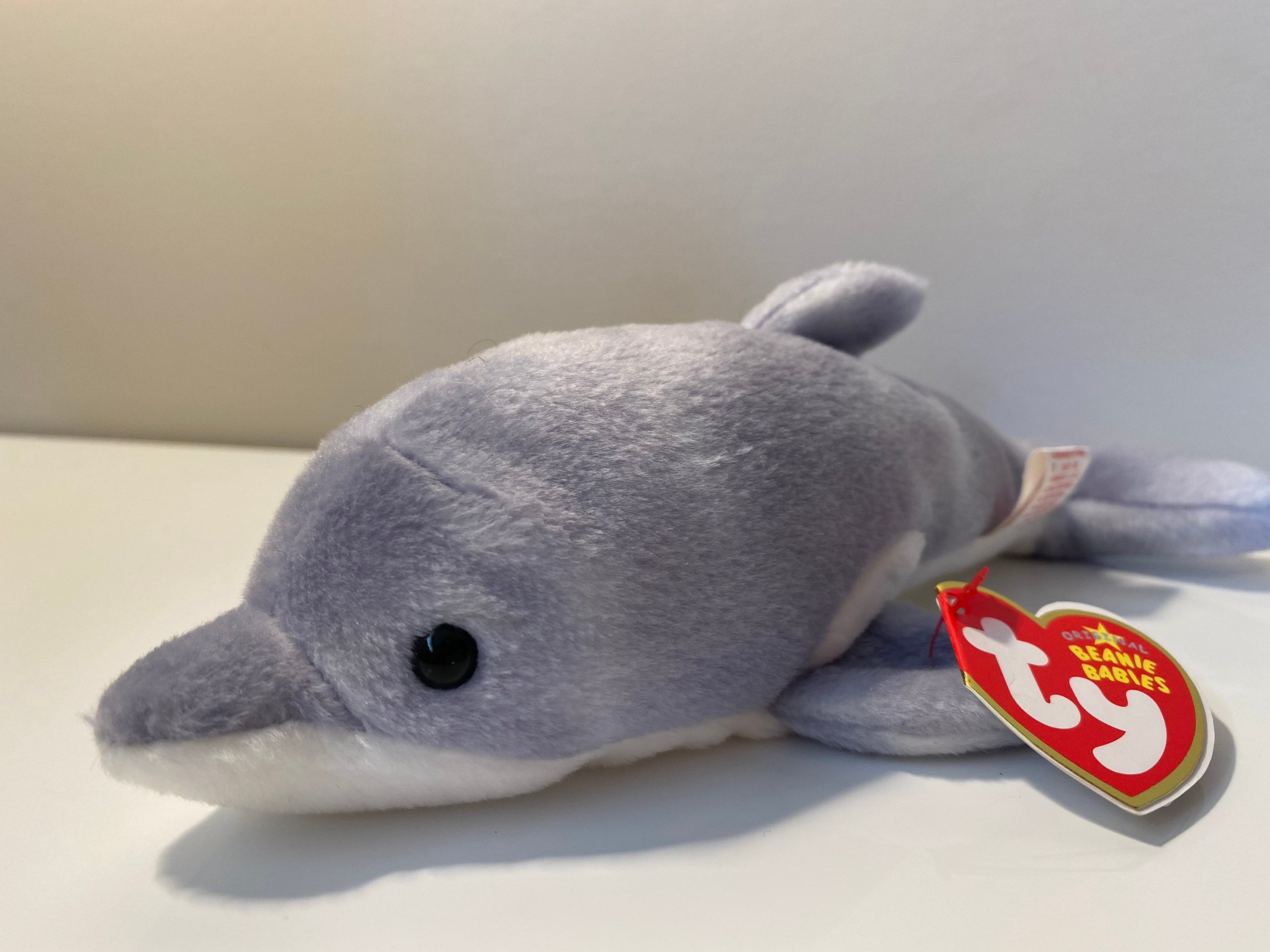 ONWAAR naaimachine eer TY Beanie Baby Starboard de Dolfijn Rare 8 - Etsy België