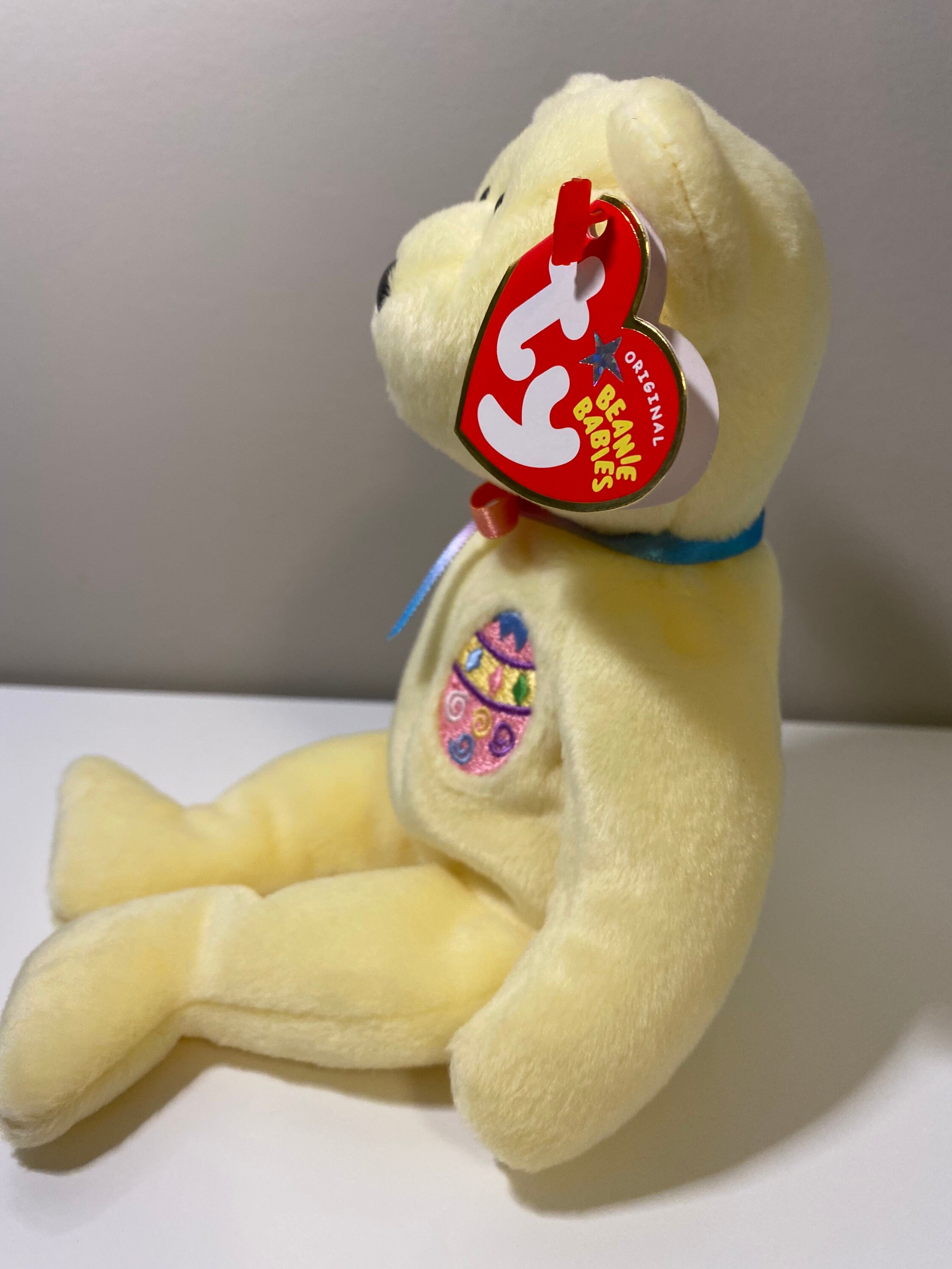 TY Beanie Baby eggs 2005 the Yellow Easter Bear Plush | Etsy