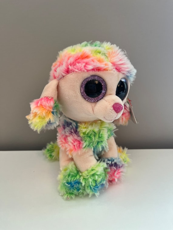 Buy Ty Beanie Boo rainbow the Rainbow Poodle 6 Inch Online in