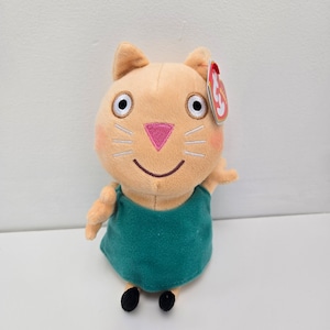 Ty Beanie Baby “Candy Cat” from Children’s TV Show Peppa Pig UK Exclusive (6 inch) Vintage 1990s 2000s Beanies