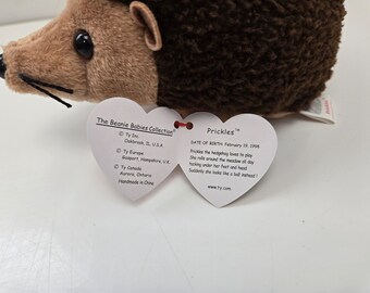 Ty Beanie Baby “prickles” the Hedgehog (6 Inch) - Etsy