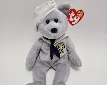Ty Beanie Baby “Ronnie” the Sailor Bear - USA Exclusive! (8.5 inch)