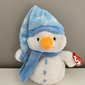 Ty Pluffies Collection “Windchill” the Snowman  (8 inch)