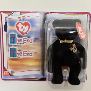 Ty McDonald’s Teenie Beanie “The End” the Bear! Sealed in Box!