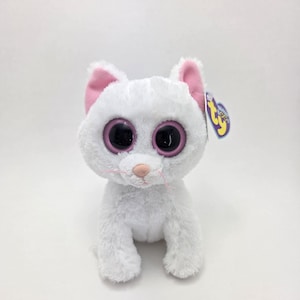 Ty Beanie Boo “Cashmere” the Cat - Solid Eyes! *Rare* (6 inch)