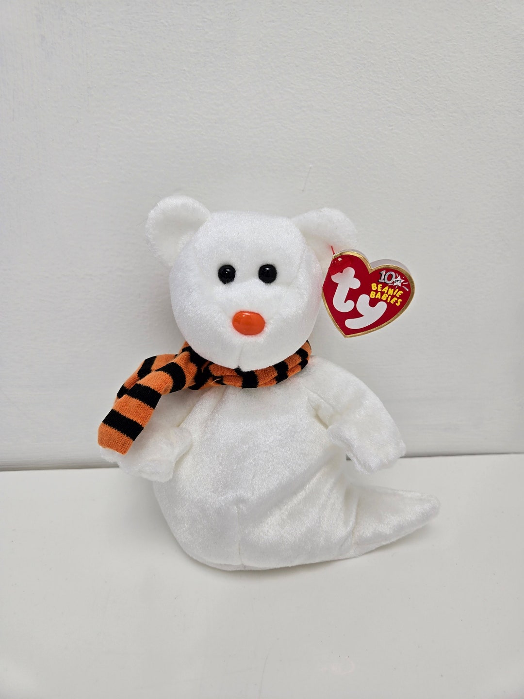 Ty Beanie Baby quivers the Ghost Bear 6.5 Inch Etsy