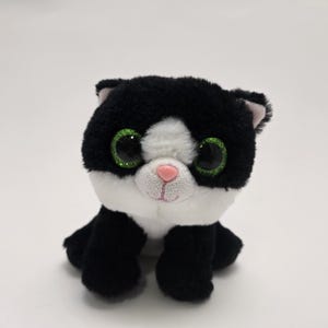 TY Beanie Baby “Ava” the Black and White Cat - No Hang Tag (6 inch)