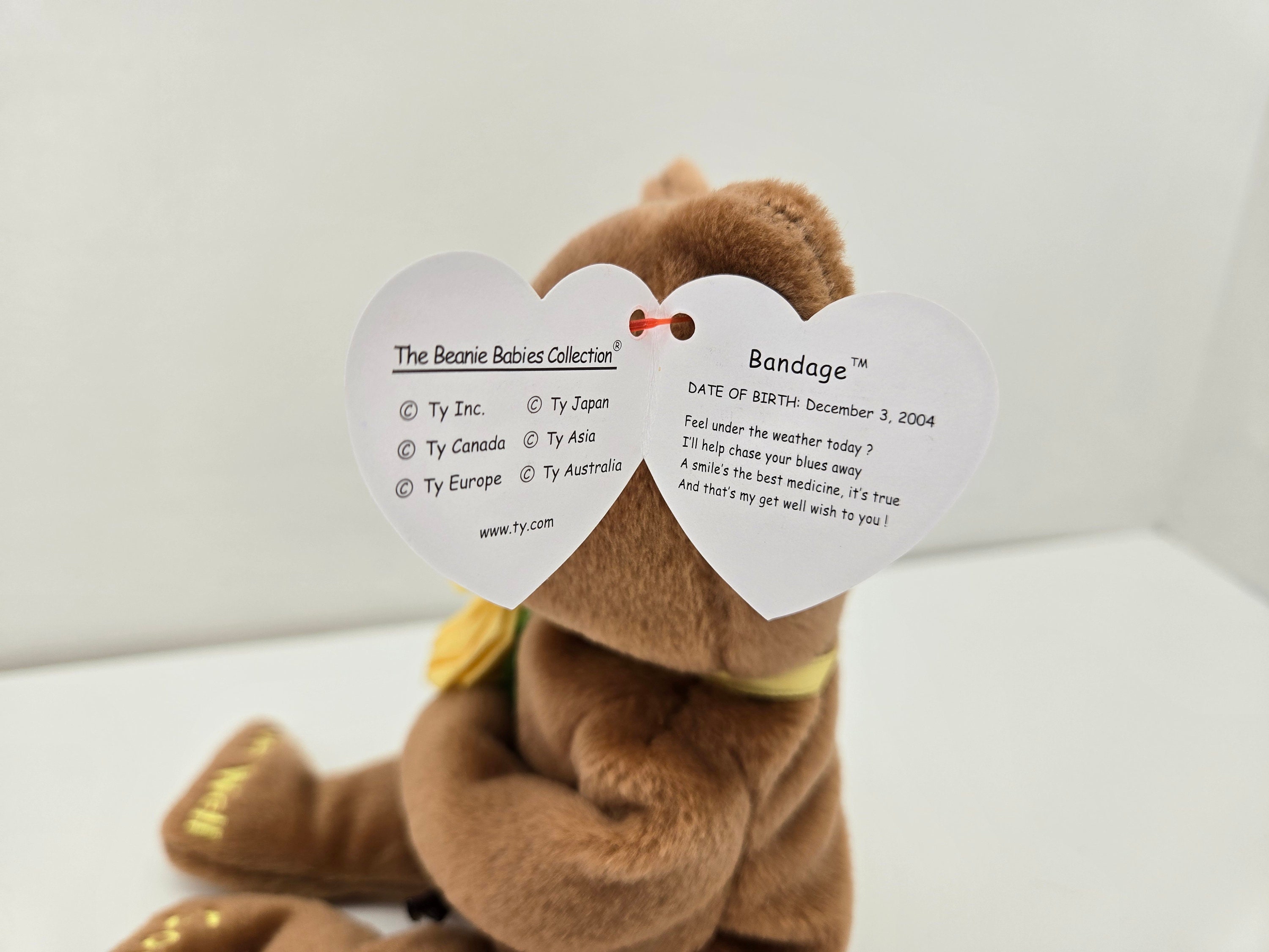 Ty Beanie Baby bandage the Get Well Soon Bear 8.5 Inch Etsy