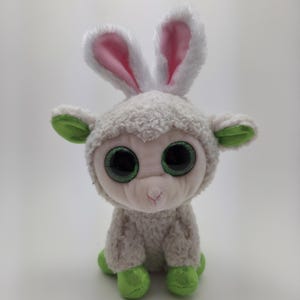 Ty Beanie Boo “Mary” the Easter Lamb with Bunny Ears - No Hang Tag! (6 inch)
