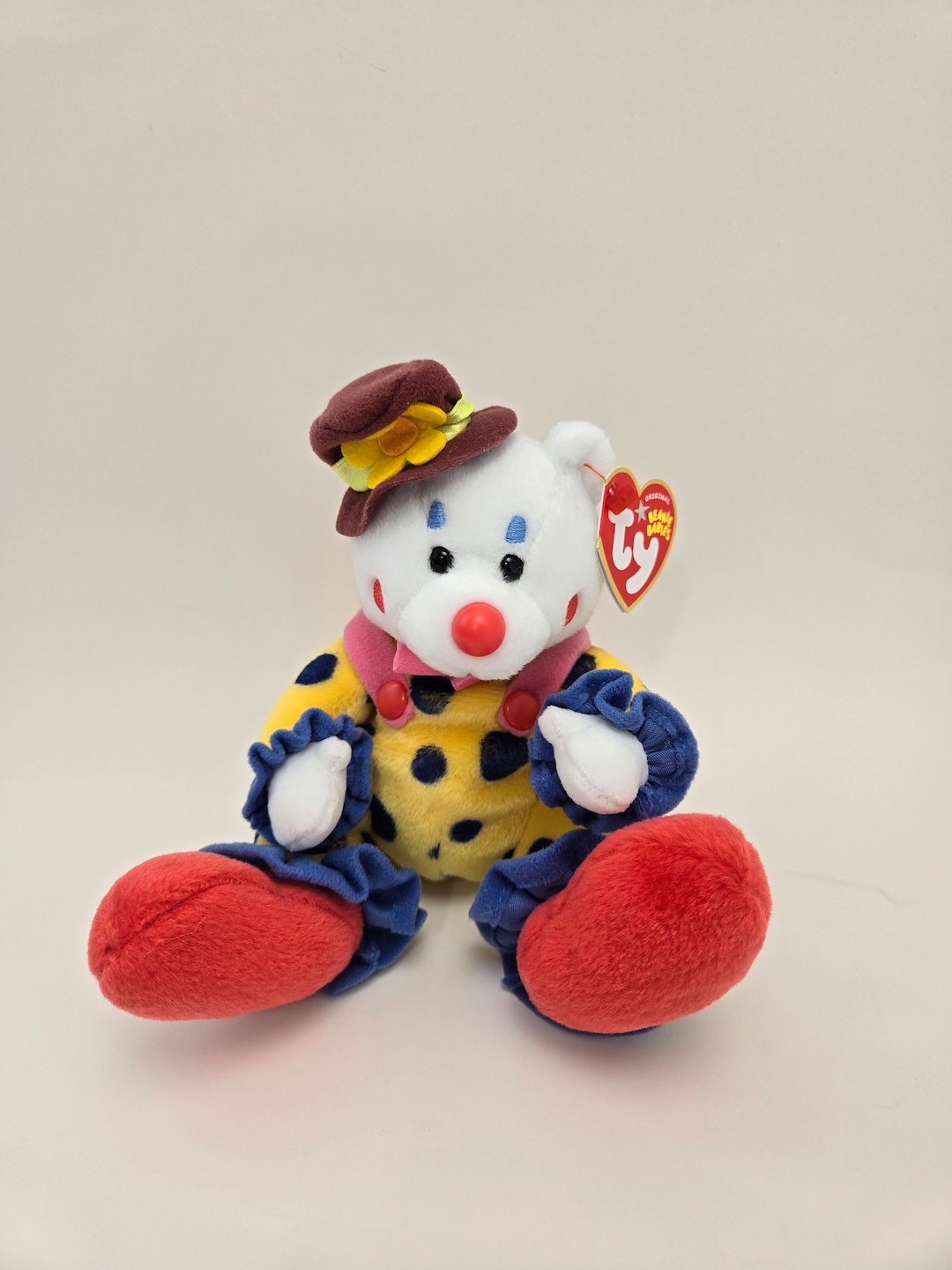 Ty Beanie Baby Juggles the Clown *rare* (6.5 Inch) - Etsy