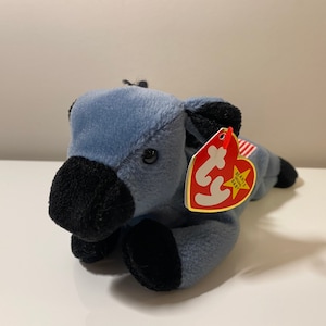 Ty Beanie Baby “Lefty” the Patriotic Donkey - USA Flag embroidered on back - Original Release (8 inch)