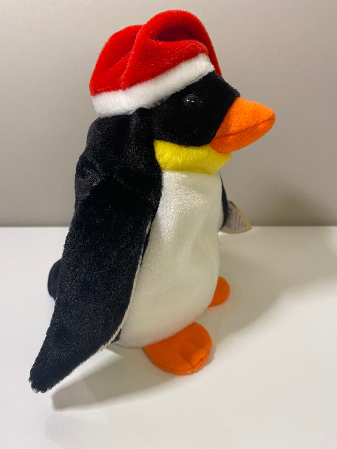 TY Beanie Baby zero the Christmas Penguin Wearing a Santa | Etsy