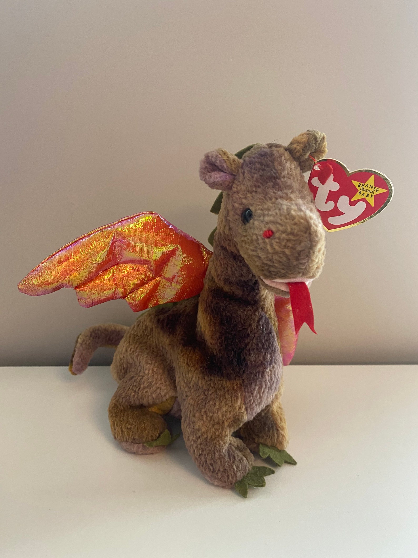 TY Beanie Baby scorch the Dragon 7 Inch - Etsy