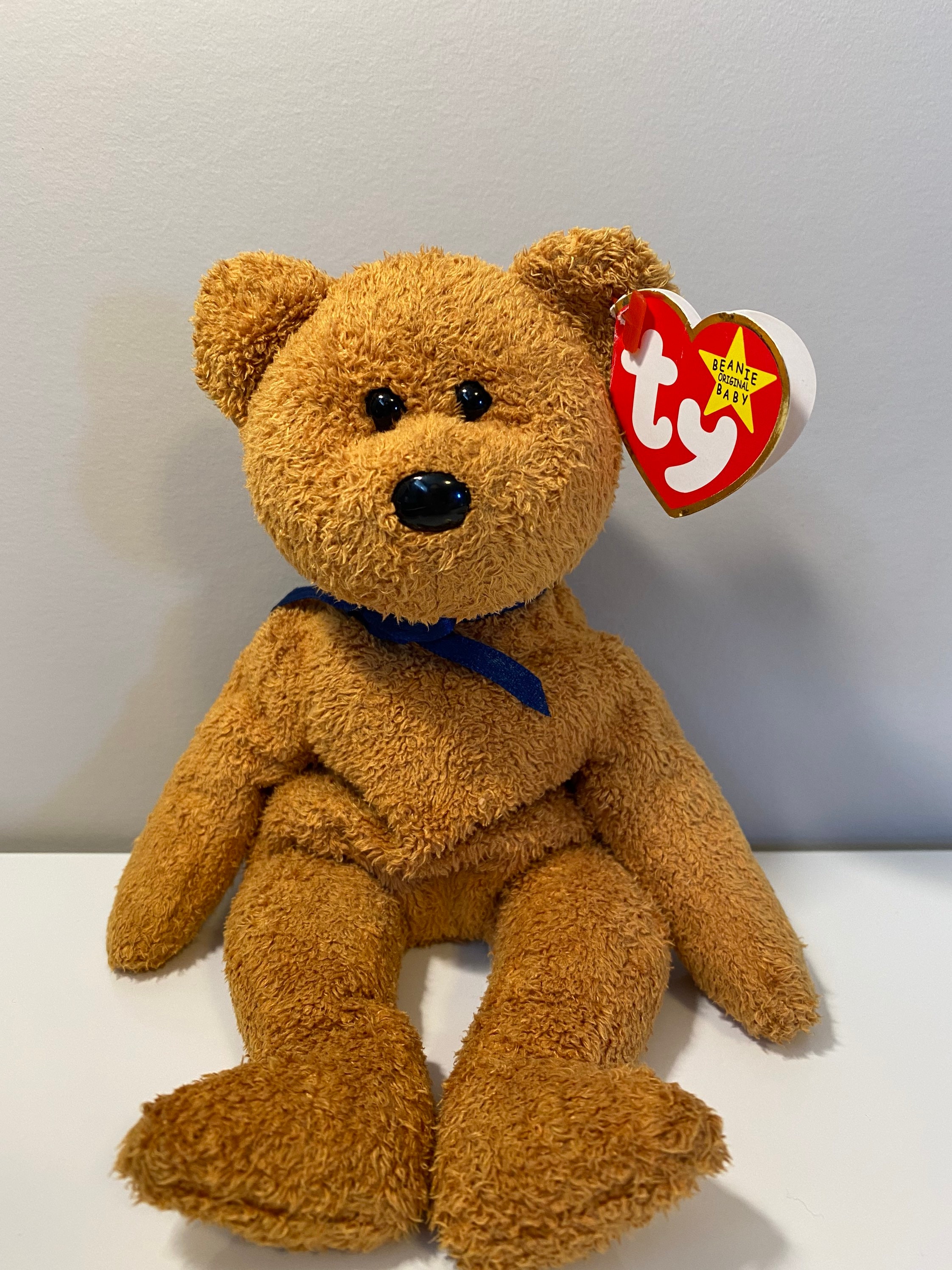 TY Beanie Baby fuzz the Bear 9 Inch - Etsy