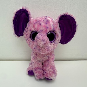 Bonnet TY « Eva » l'éléphant violet - Pas d'étiquette volante (6 pouces)