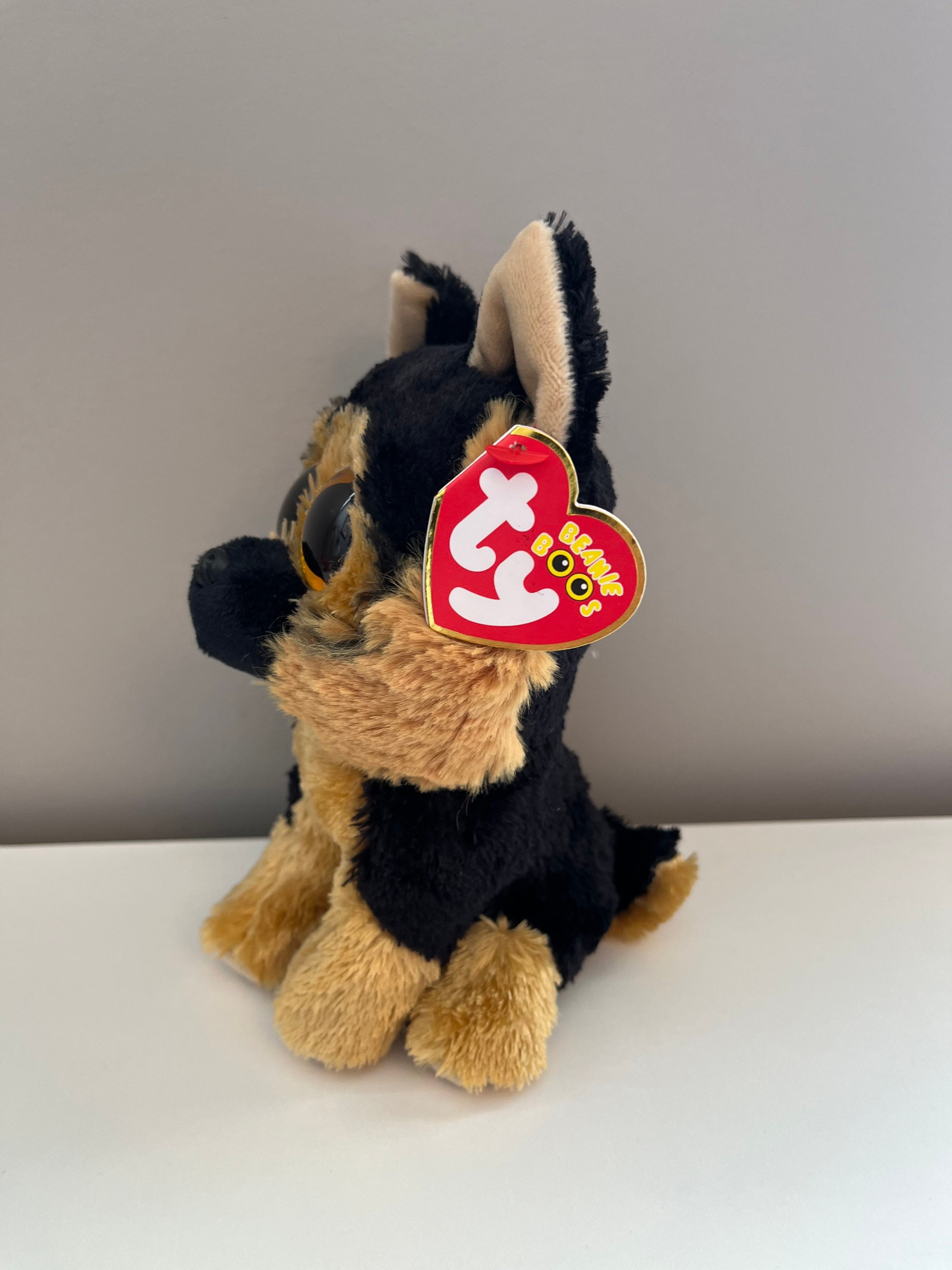 TY Beanie Boos Spirit Plush German Shepherd Dog Brown And Black 15cm