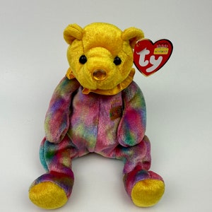 Ty Beanie Baby November the Birthday Bear - Topaz Birthstone Bear (7 inch)