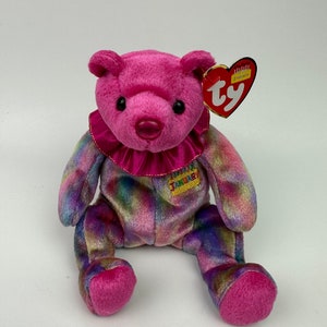Ty Beanie Baby January the Birthday Bear - Garnet Bear (7 inch)