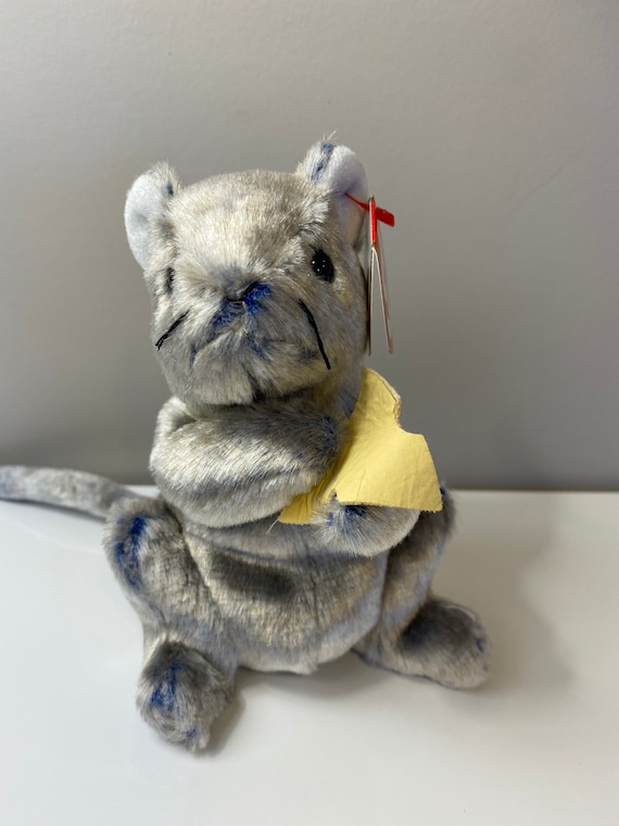 Toys Retired Ty Beanie Babies Cheddar the mouse Rare Original Beanie