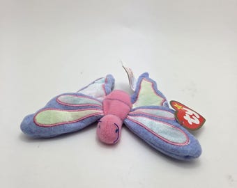Ty McDonald’s Teenie Beanie “Flitter” the Purple Butterfly, Non Mint Tag!