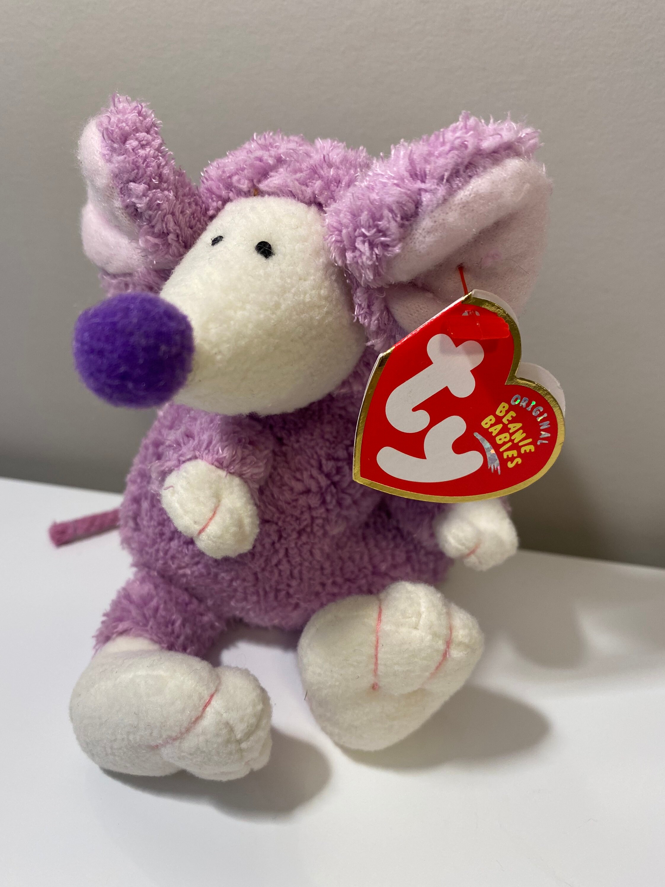 2004 Ty Beanie Baby RATZO Purple Rat Stuffed Plush Animal Toy for sale online 