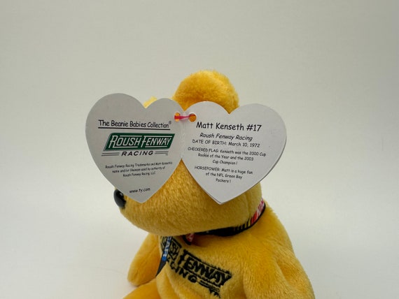 Ty Beanie Baby “matt Kenseth #17” the Nascar Bear (8.5 Inch) - Etsy