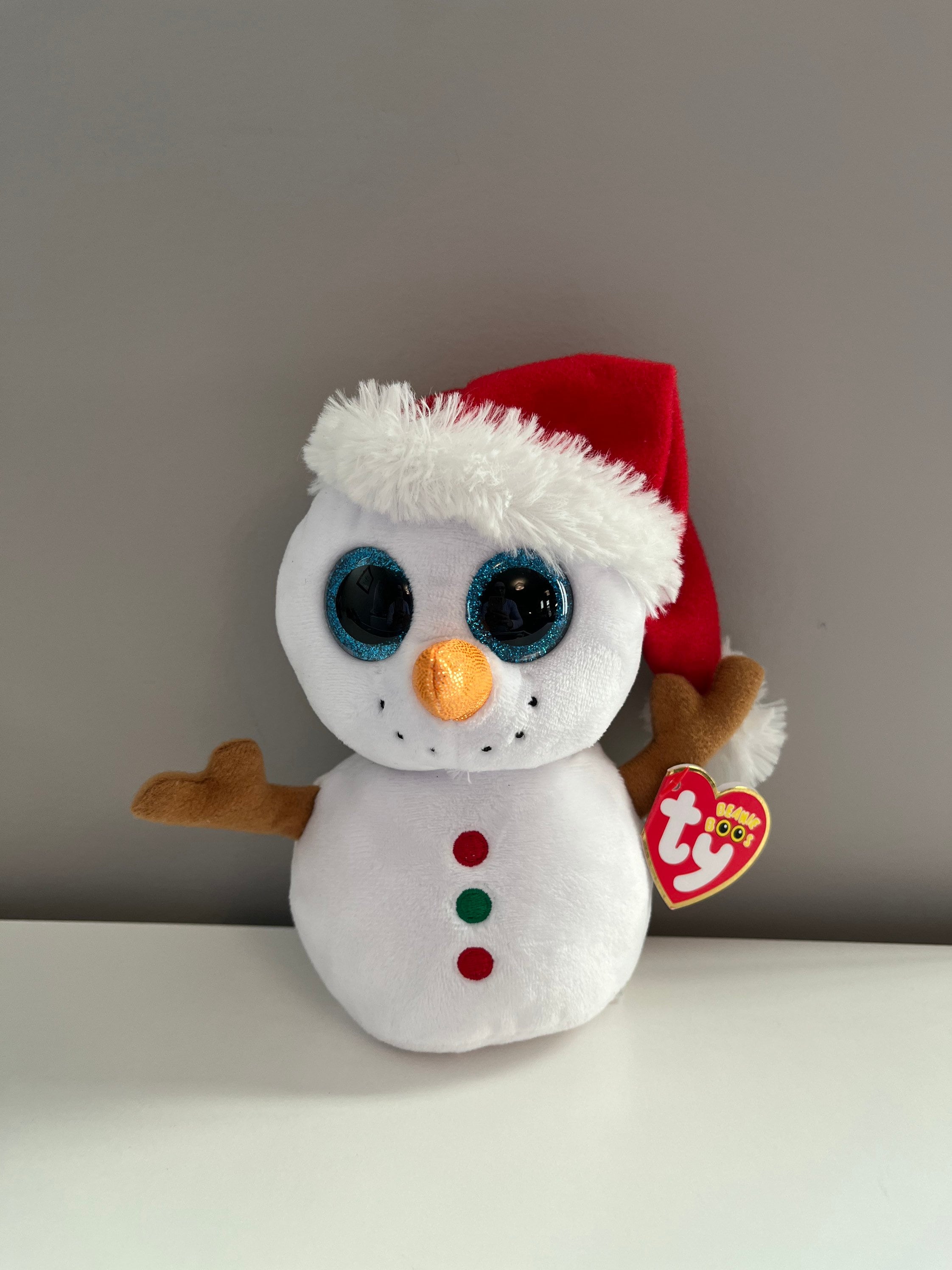 Ty Beanie Boos Scoop The Snowman Birthday Janurary 5 2016 for sale online 