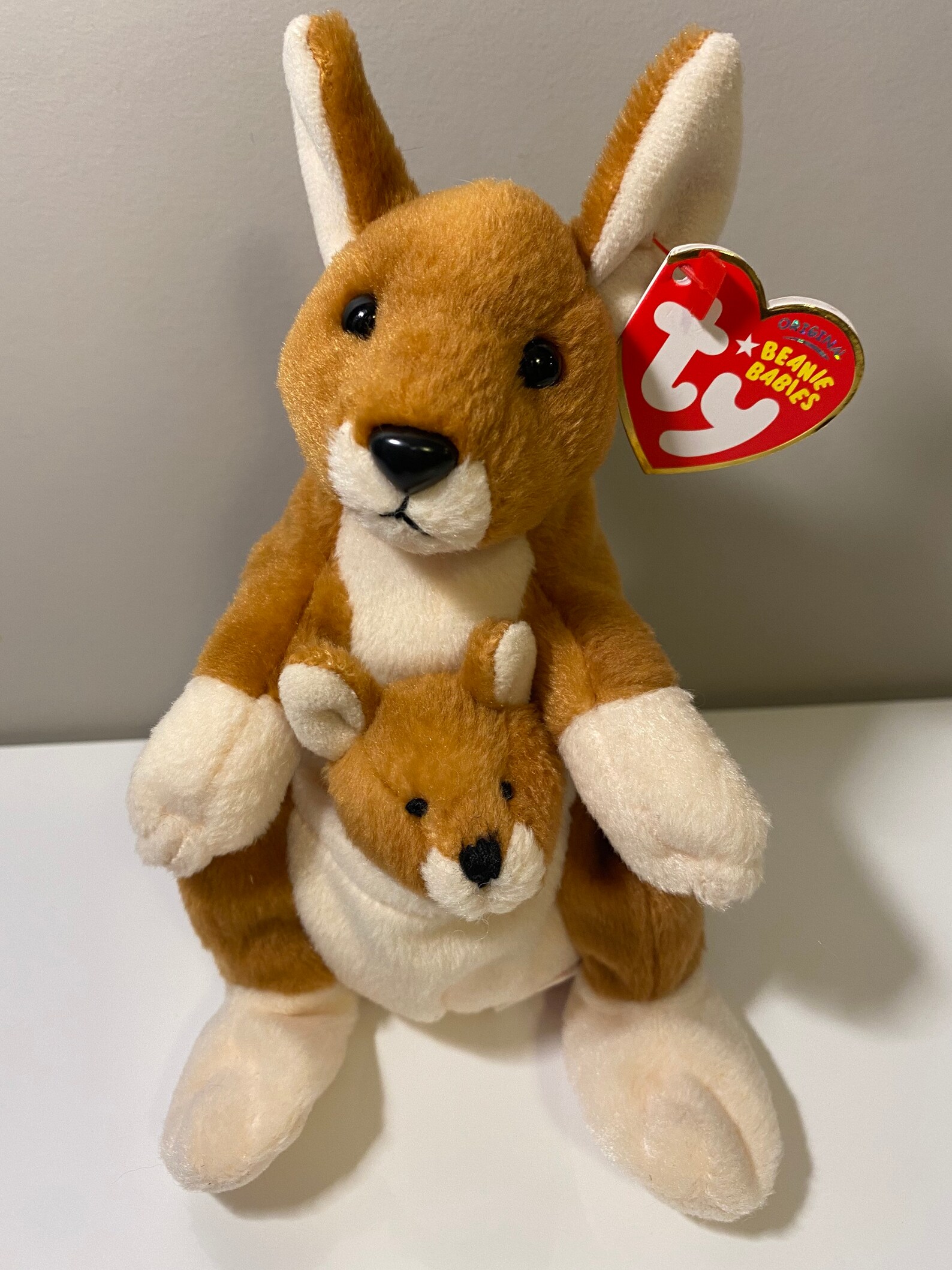 TY Beanie Baby Pogo the Kangaroo 7 inch Etsy