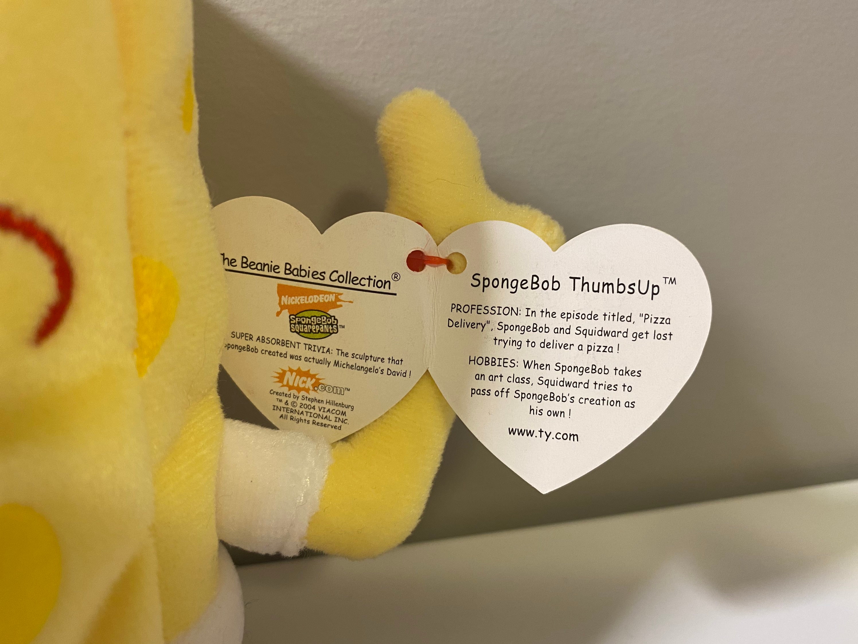 Ty ビーニーベイビー「スポンジ・ボブ サムズアップ」（スポンジ・ボブ