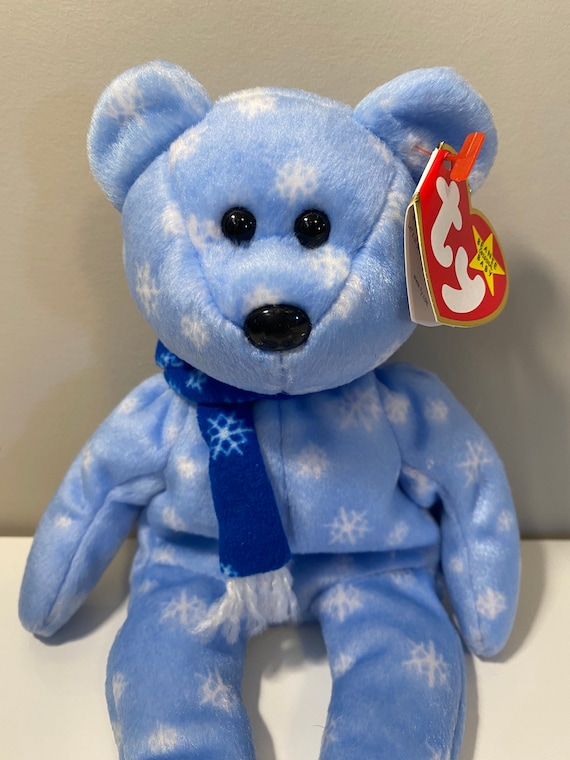 Ty Beanie Baby 1999 Holiday Teddy the Winter Snowflake Bear 8.5
