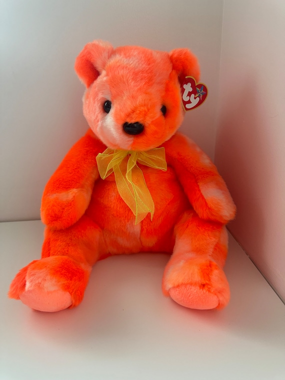 Ty Beanie Buddy tangerine the Orange Teddy Bear 13 Inch Etsy