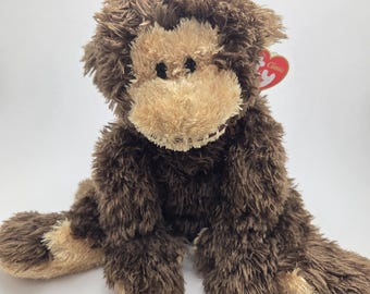 Pelúcia TY Classics "Digits", o chimpanzé de pelúcia - com escrita na etiqueta (38 cm)
