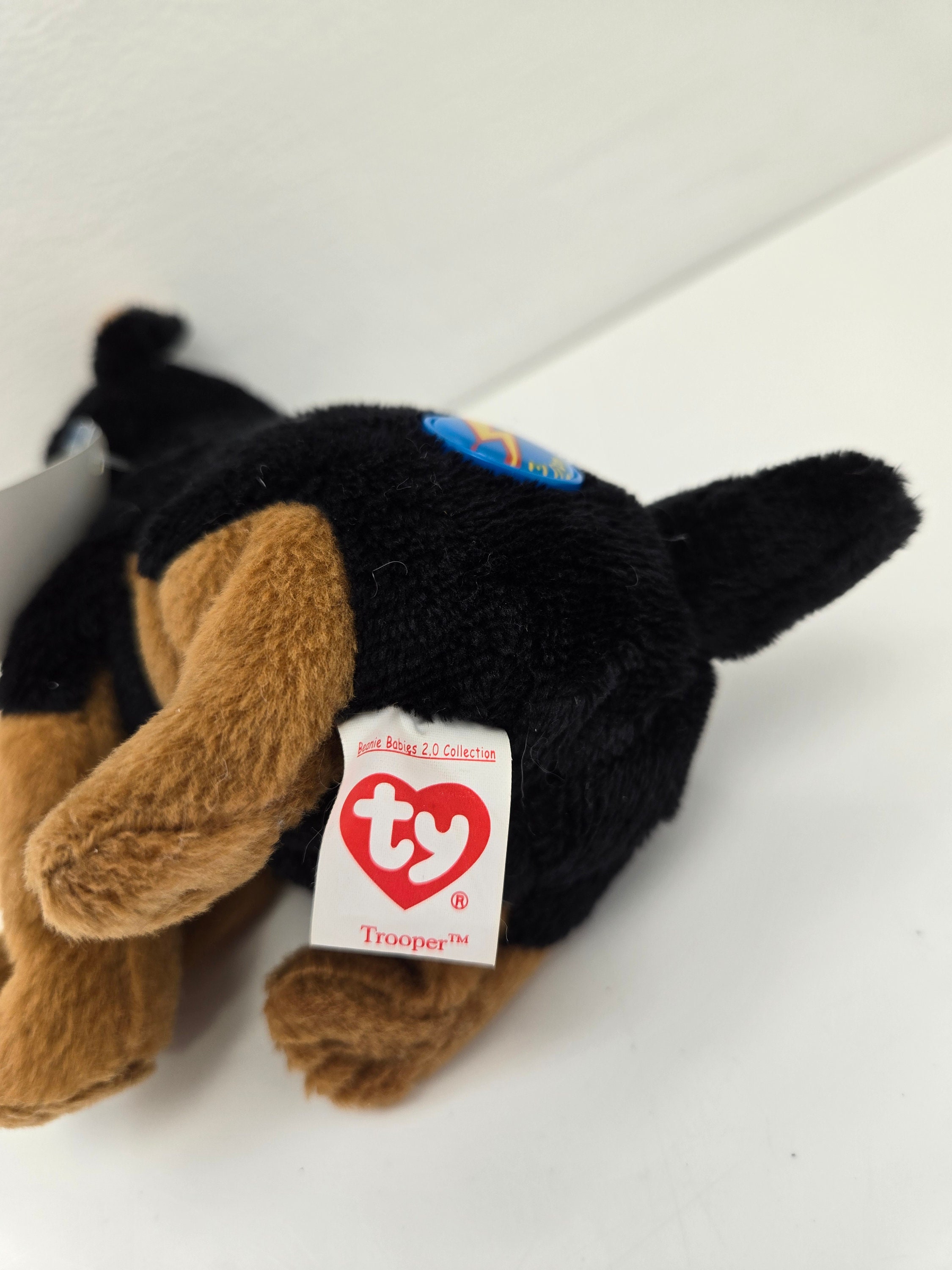Ty Beanie Baby 2.0 “trooper” the Doberman Puppy Dog! *rare Ty Beanie Baby 2.0 “trooper” the Doberman Puppy Dog! *rare