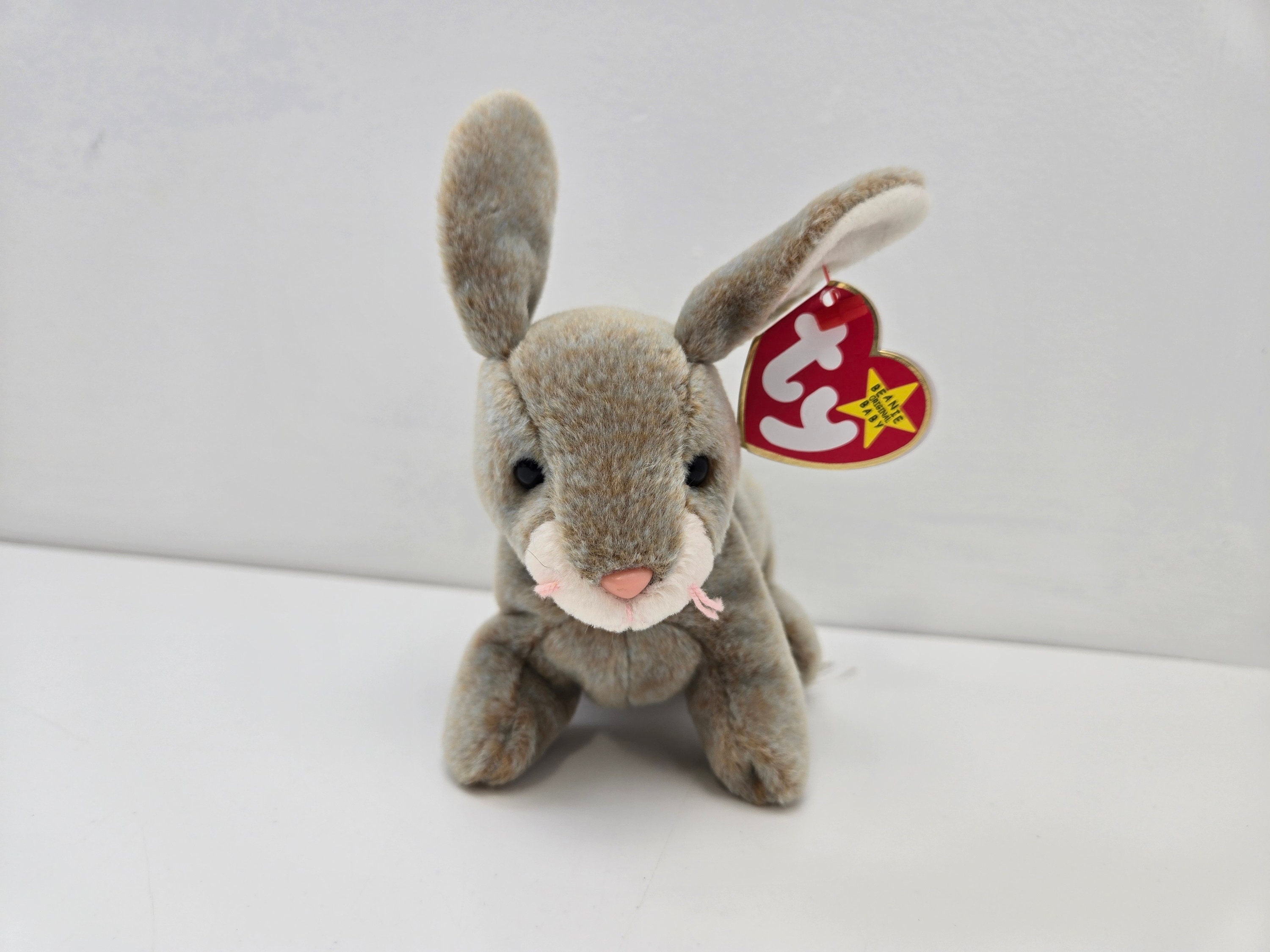 うさぴょん様　ネイビー　グリーン Ty ビーニーベイビー ニブリー ブラウンバニーウサギ (6インチ